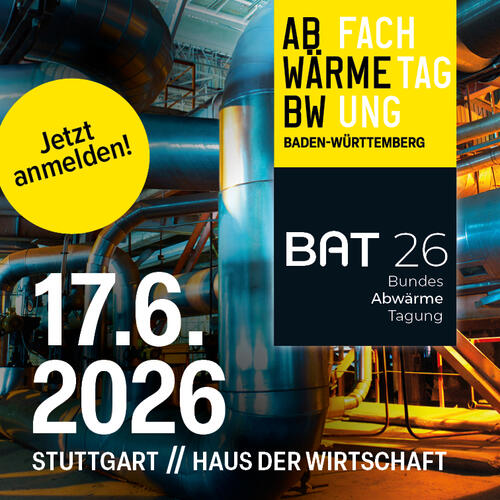 SECON: Fachtagung Abw&auml;rme BW & Bundesabw&auml;rmetagung 2026