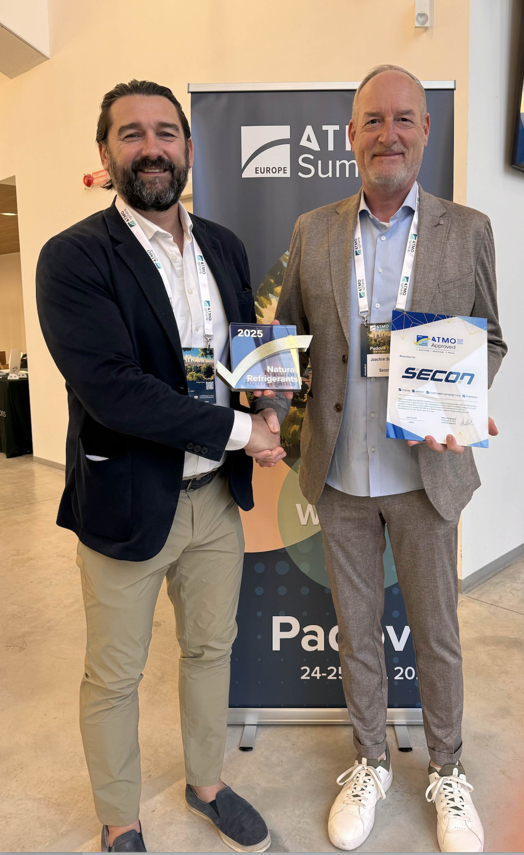 Secon GmbH erh&auml;lt ATMOApproved Label f&uuml;r 2025.